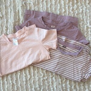 H&M Blush and Lavender Tee Collection